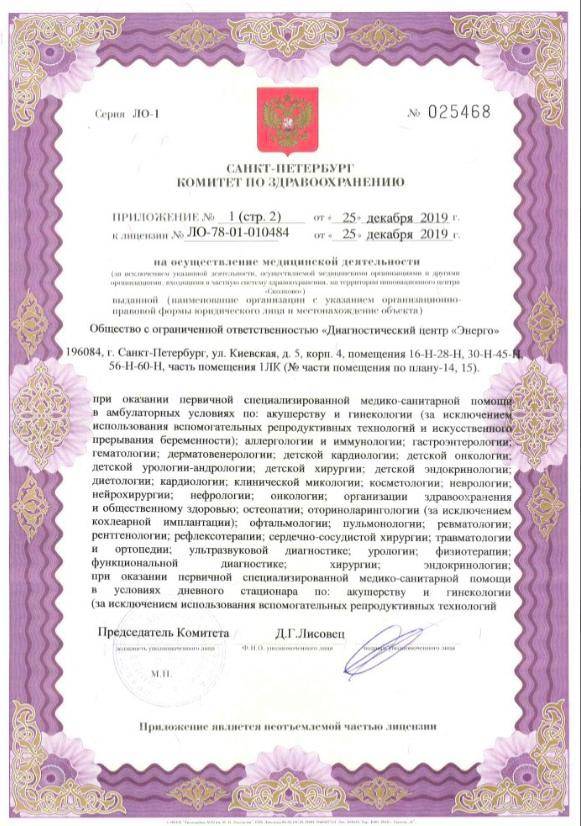Энерго на Киевской лицензия №4